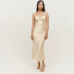 Reformation Alene Silk Dress